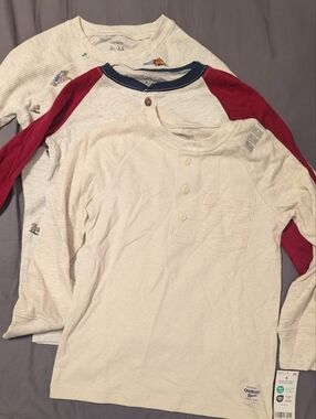 3 NWT Carter's Long Sleeve Shirts